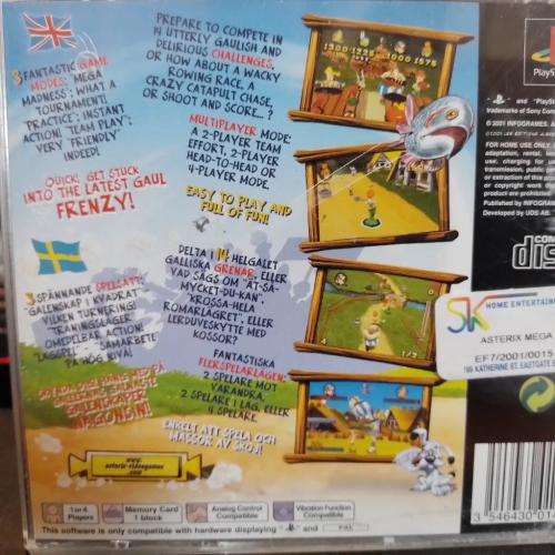 PS1 - Mega Madness Asterix Galenskap i Kvadrat (Original Black Disc)