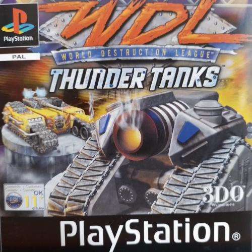 PS1 - World Destruction League Thunder Tanks (Original Black Disc)