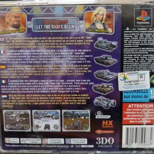 PS1 - World Destruction League Thunder Tanks (Original Black Disc)