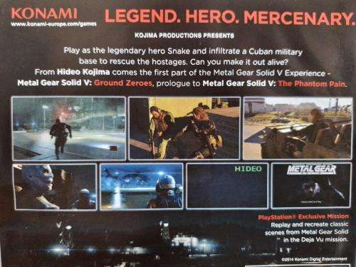 PS3 - Metal Gear Solid V Ground Zeroes