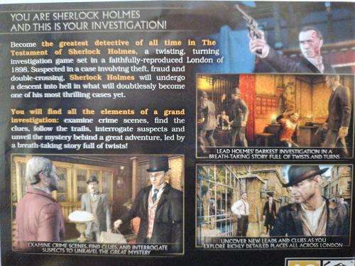 PS3 - The Testament of Sherlock Holmes