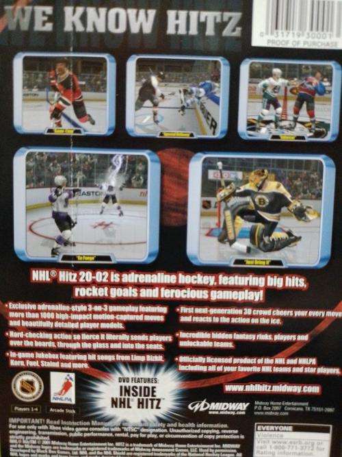 Xbox - NHL Hitz 20-02 (NTSC Game - Will not work on PAL systems)