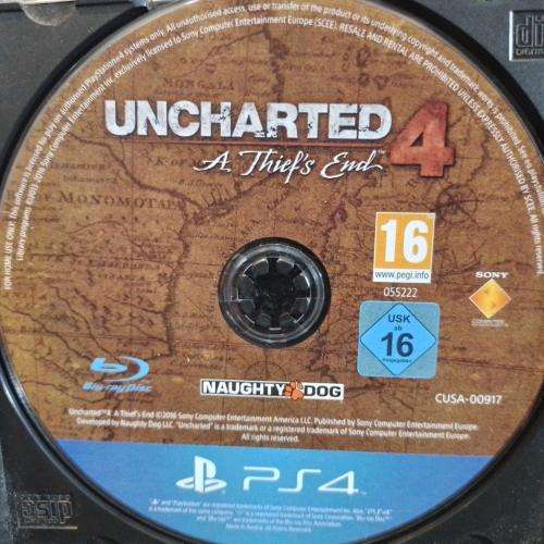 PS4 - Uncharted 4 A Thiefs End (Disc only)