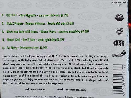 CD - E.S.P for Superior Raving - EP Two Limited Edition (No 1028)