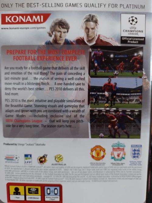 PSP - Pro evolution Soccer 2010 PES 2010 - Platinum