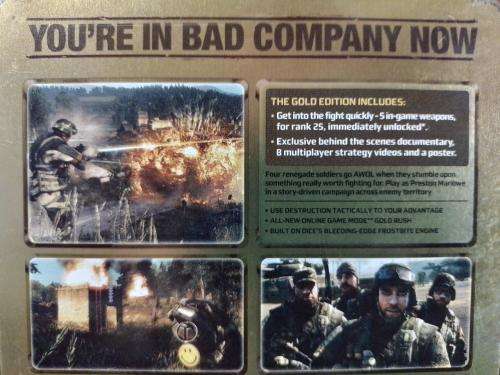 PS3 - Bad Company Battlefield Gold Edition Steel Book