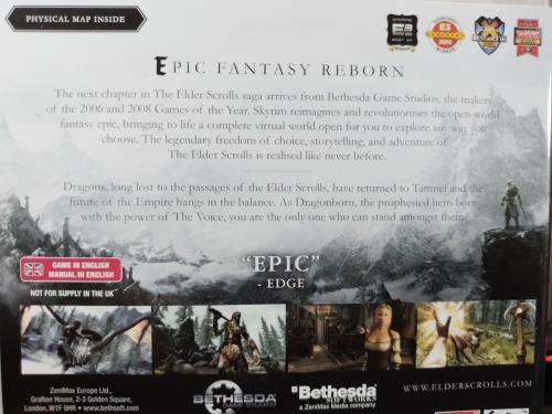 PS3 - The Elder Scrolls V Skyrim
