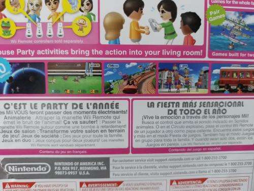 Wii - Wii Party (NTSC Will not play on pal Systems)