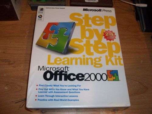 Microsoft Office 2000 Step by Step Learning Kit - Sealed (NOS)