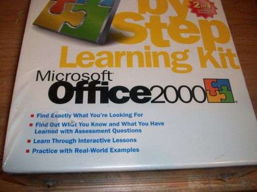 Microsoft Office 2000 Step by Step Learning Kit - Sealed (NOS)