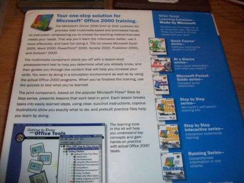 Microsoft Office 2000 Step by Step Learning Kit - Sealed (NOS)
