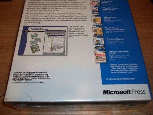 Microsoft Office 2000 Step by Step Learning Kit - Sealed (NOS)
