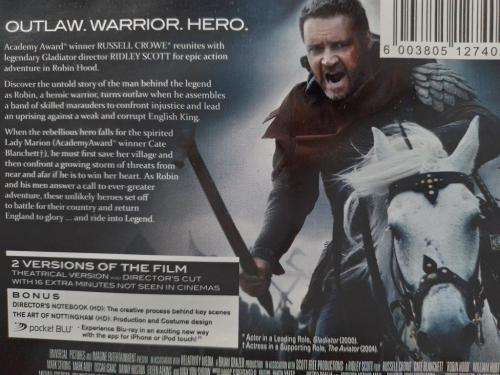Blu-ray - Robin Hood Directors Cut