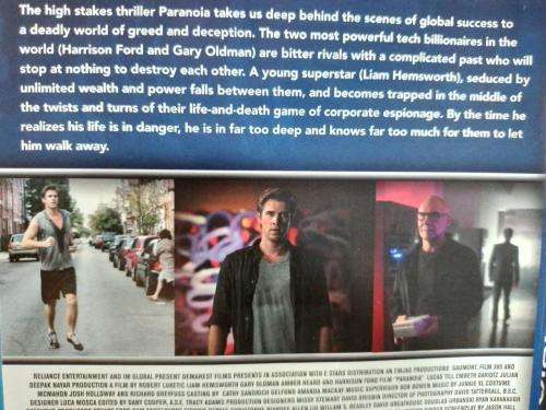 Blu-ray - Paranoia
