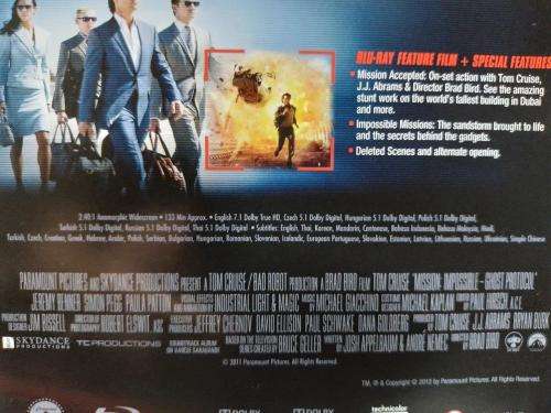 Blu-ray - Mission Impossible Ghost Protocol
