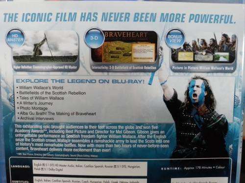 Blu-ray - Braveheart - Anniversary
