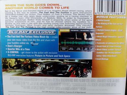 Blu-ray - The Fast and the Furious