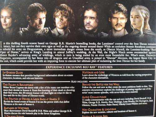 Blu-ray - Game of Thrones - The Complete Fourth Season