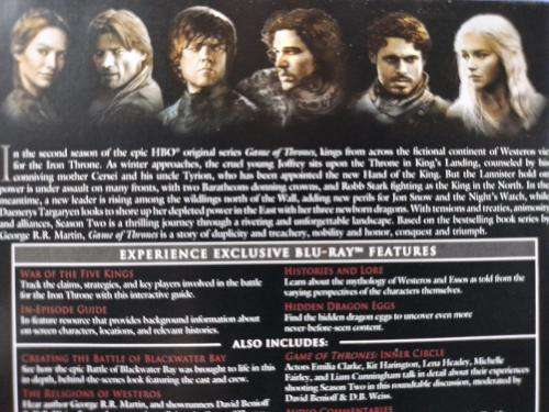 Blu-ray - Game of Thrones - The Complete Second Season