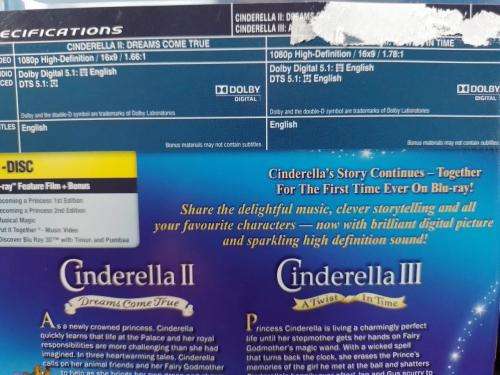 Blu-ray - Disney  Cinderella II & Cinderella III
