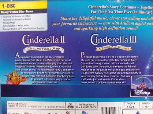 Blu-ray - Disney  Cinderella II & Cinderella III