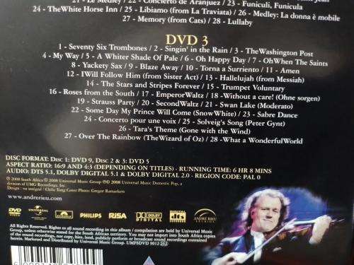 DVD - Andre` Rieu The 100 Greatest Moments (3dvd`s)