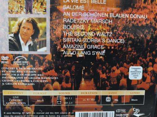 DVD - Andre` Rieu Royal Dreams The Best of Live In Concert