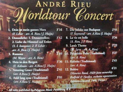 DVD - Andre` Rieu World Tour Concert