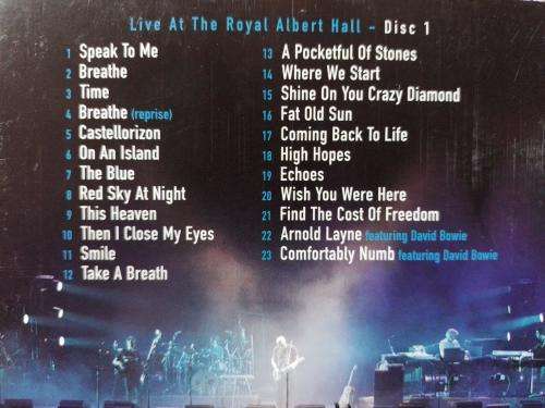 DVD - David Gilmour Remember That Night Live At The Royal Albert Hall