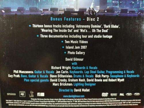 DVD - David Gilmour Remember That Night Live At The Royal Albert Hall