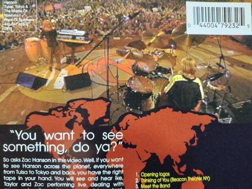 DVD - Hanson - Tulsa, Tokyo the Middle of Nowhere
