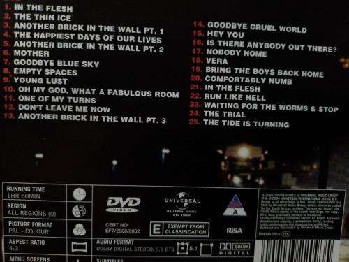 DVD - Roger Waters The Wall Live In Berlin (DVD + 2 CD`s)