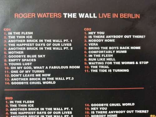 DVD - Roger Waters The Wall Live In Berlin (DVD + 2 CD`s)
