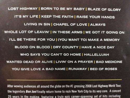 DVD - Bon Jovi - Live At Madison Square Garden