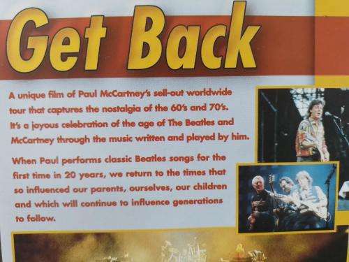 DVD - Paul McCartney - Get Back