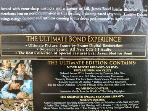 DVD - The Living Daylights - James Bond 007 - Ultimate Edition 2 Disc Set