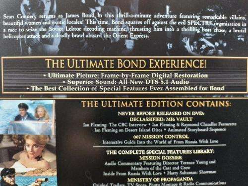 DVD - From Russia With Love - James Bond 007 - Ultimate Edition 2 Disc Set