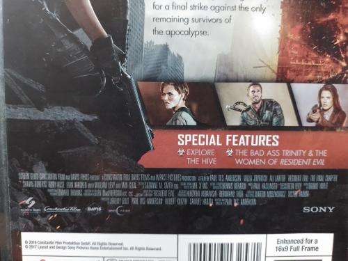 DVD - Resident Evil - The Final Chapter