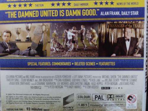 DVD - The Damned United