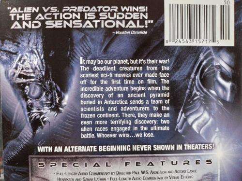 DVD - AVP Alien VS. Predator