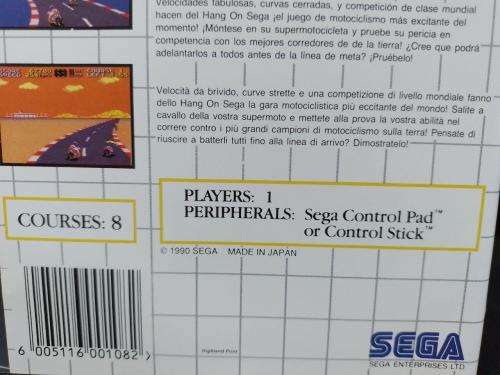 Sega Master System - Hang on