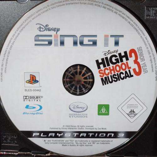 PS3 - Disney Sing It High School Musical 3(Disc Only)