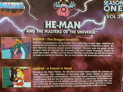 DVD - He-Man And The Masters of The Universe Season One Vol 3