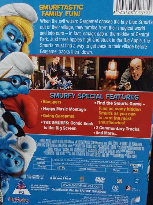 DVD - The Smurfs - Our World is About to Get Smurf`d
