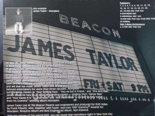 DVD - James Taylor Live At The Beacon Theatre
