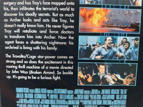DVD - Face Off - Travolta - Cage