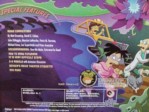 DVD - Futurama Into The Wild Green Yonder