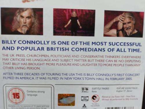DVD - Billy Connolly Live In New York