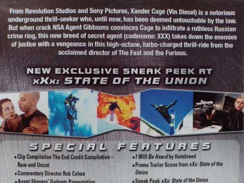 DVD - XXX - Vin Diesel