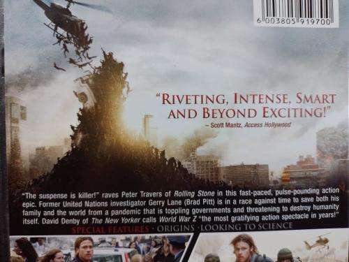 DVD - World War Z - Brad Pitt